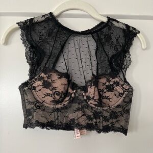 Victoria’s Secret Dream Angels corset bra with lined demi cups